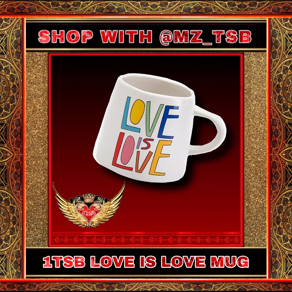 🆕 SEXYBRAINBOUTIQUE: LOVE IS LOVE PRIDE MUG 🌈🌈🤍